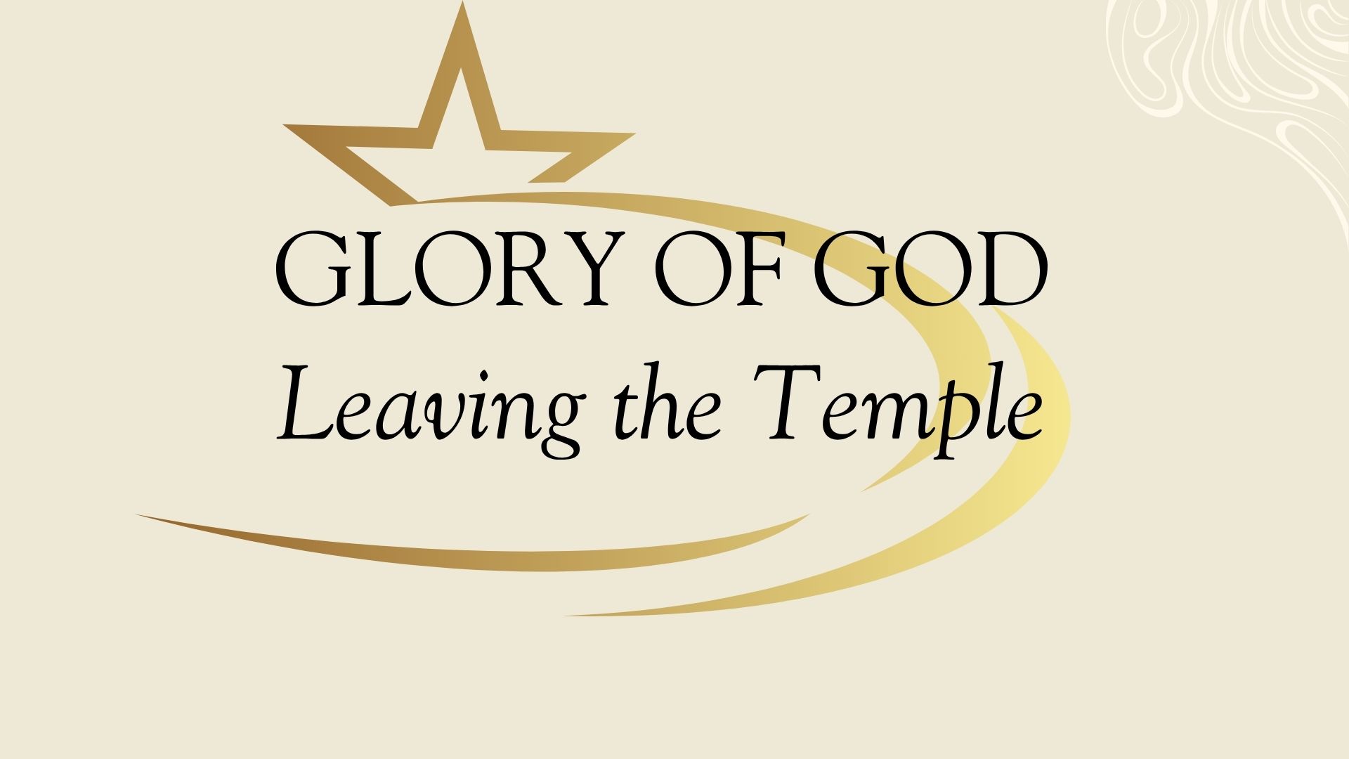 Featured image for “The Glory of God Leaving the Temple”