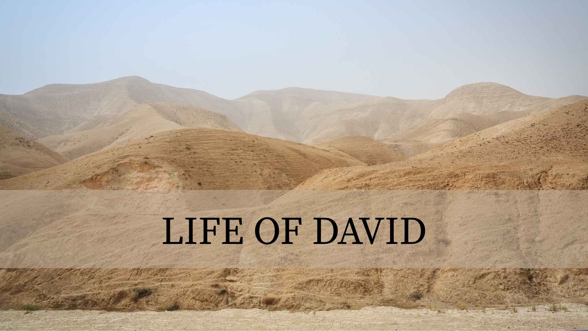 Life of David-God Calls David