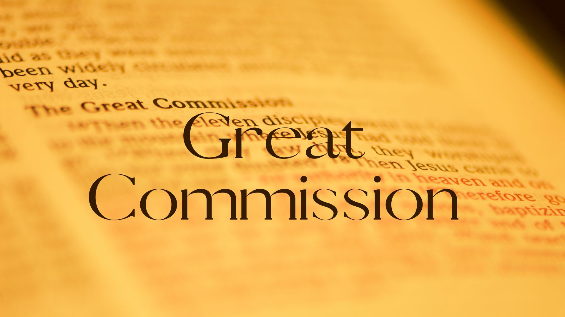 Featured image for “Great Commission”
