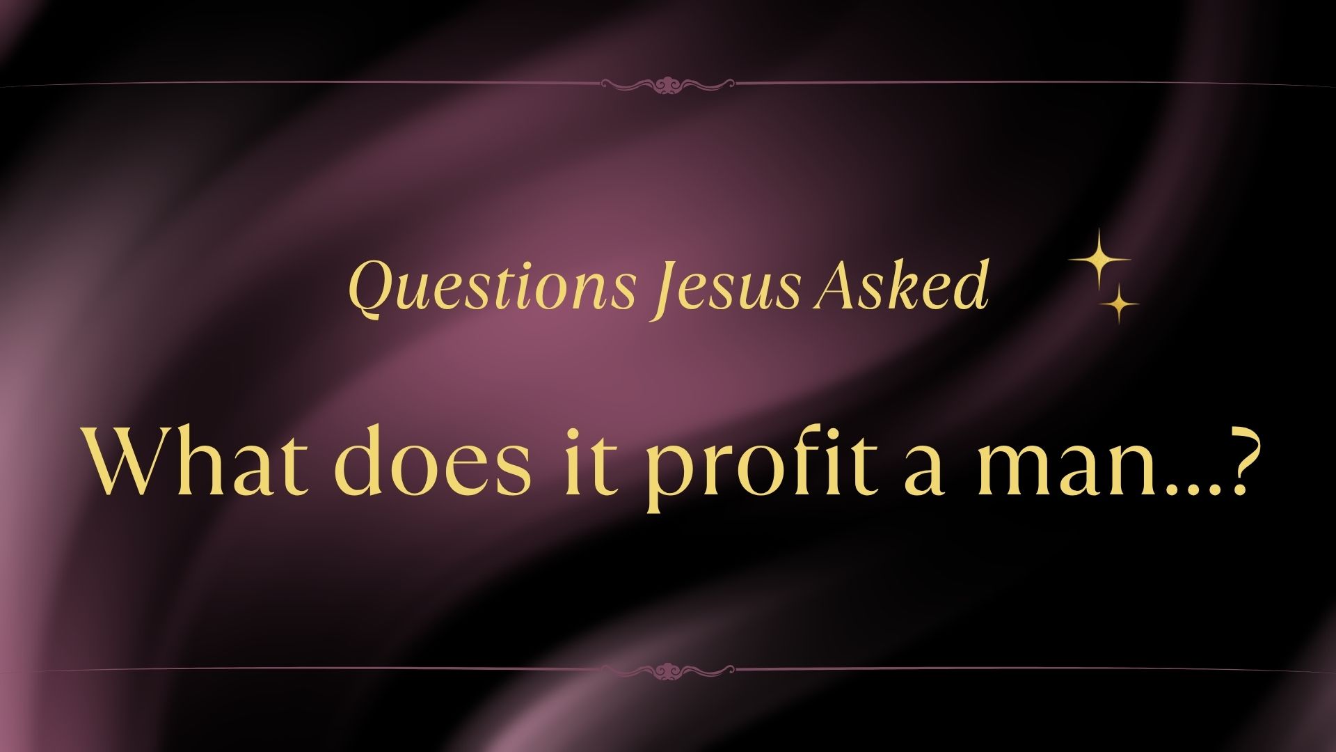 Featured image for “What does it profit a man”